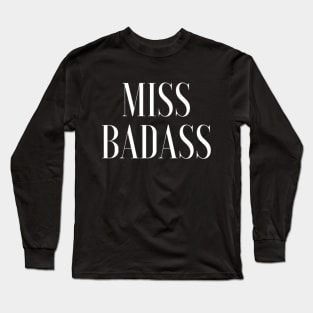 Badass Feminist - F for Feminist Long Sleeve T-Shirt